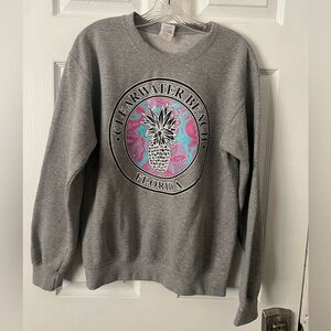 Gildan Women’s Gray Clearwater Beach Florida Sweatshirt